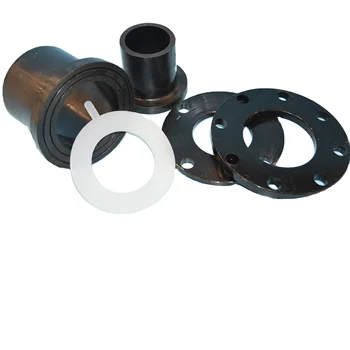 Custom Pipe Fittings PE Flange plastic Gasket With Full Face Flange Holes