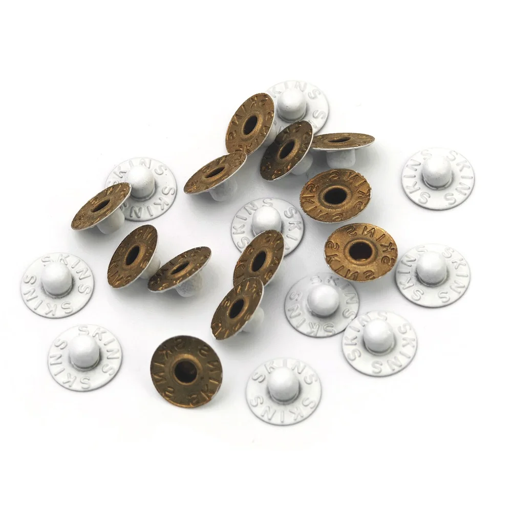 Пистолет для одежды из нержавеющей стали железная латунная кожаная джинсовая кепка с логотипом заклепки джинсов металлические соломенная шляпа