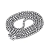 3.0*60cm Silver Square Pearl Chain