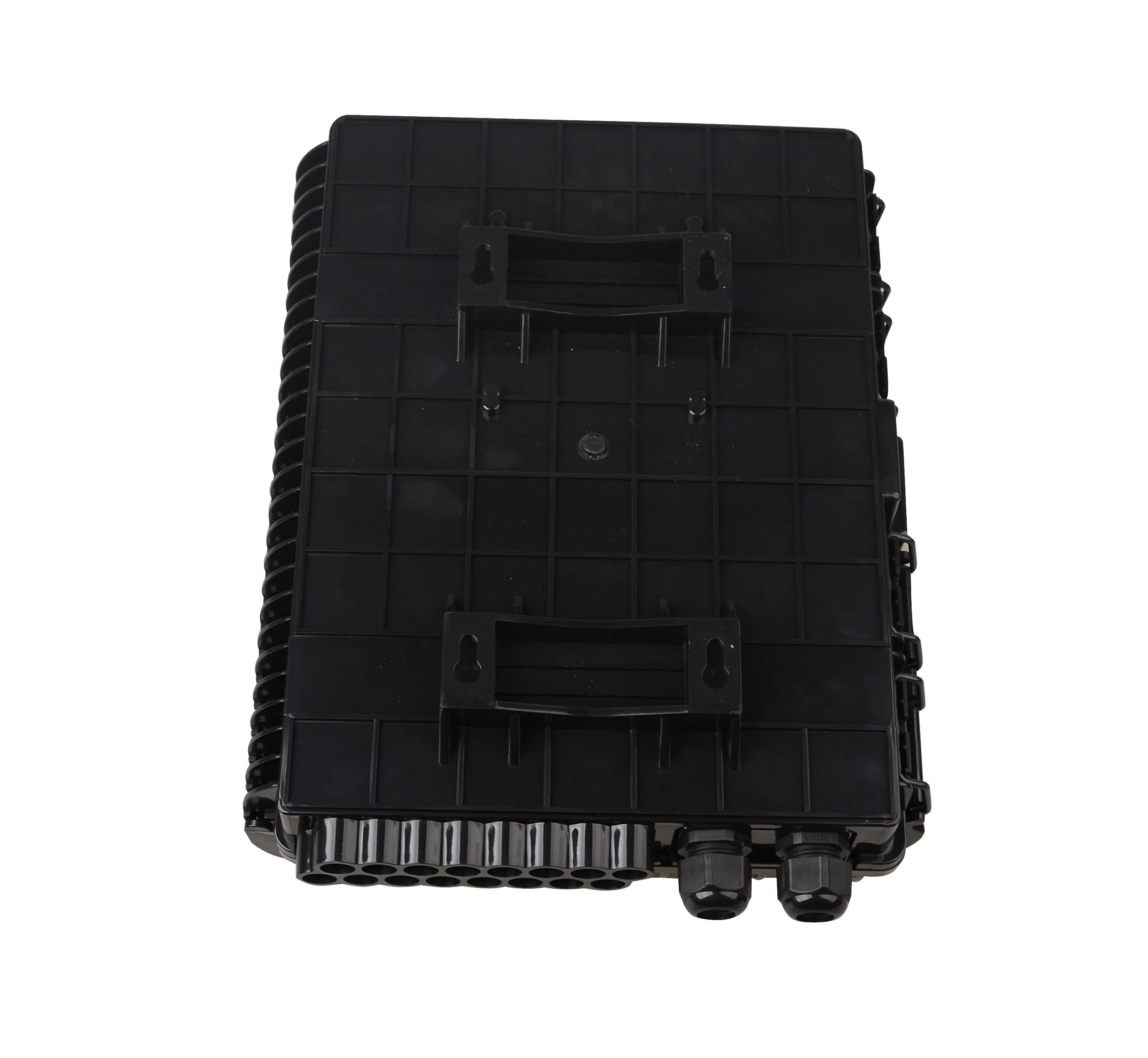 Outdoor Waterproof  Black Color  ABS Type  16 Cores Optical Cable  Distribution Box