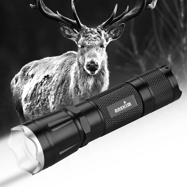 ANEKIM X-IR850nm VCSEL Zoom Infrared Flashlight 7W Long Range with Adjustable Power Silent Night Vision Hunting Flashlight 940nm