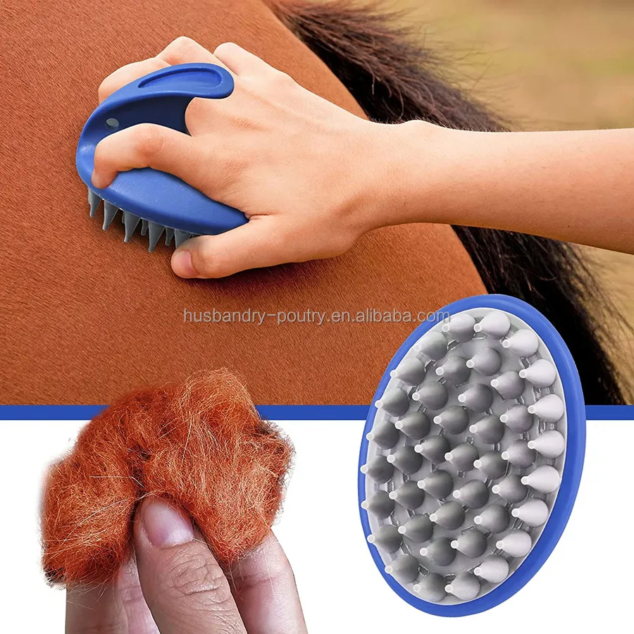 Wooden Horse Body Brush Horse Grooming Brush