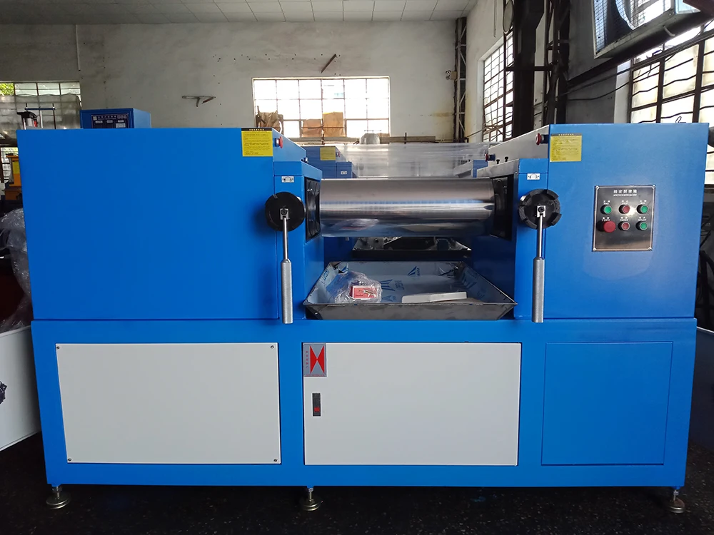 Used Lab Silicone Plastic Rubber Compounding Two Roll Mixing Open Mill Equipment Price