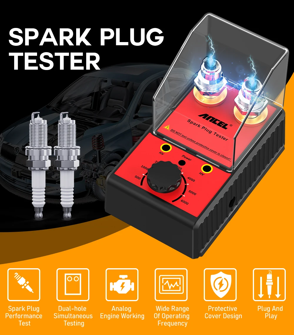 ANCEL Spark Plug Tester Dual Hole