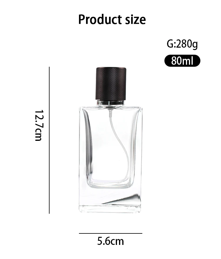 Ready Stock 80ml Empty Perfume Bottle Glass Atomizer Parfum Package