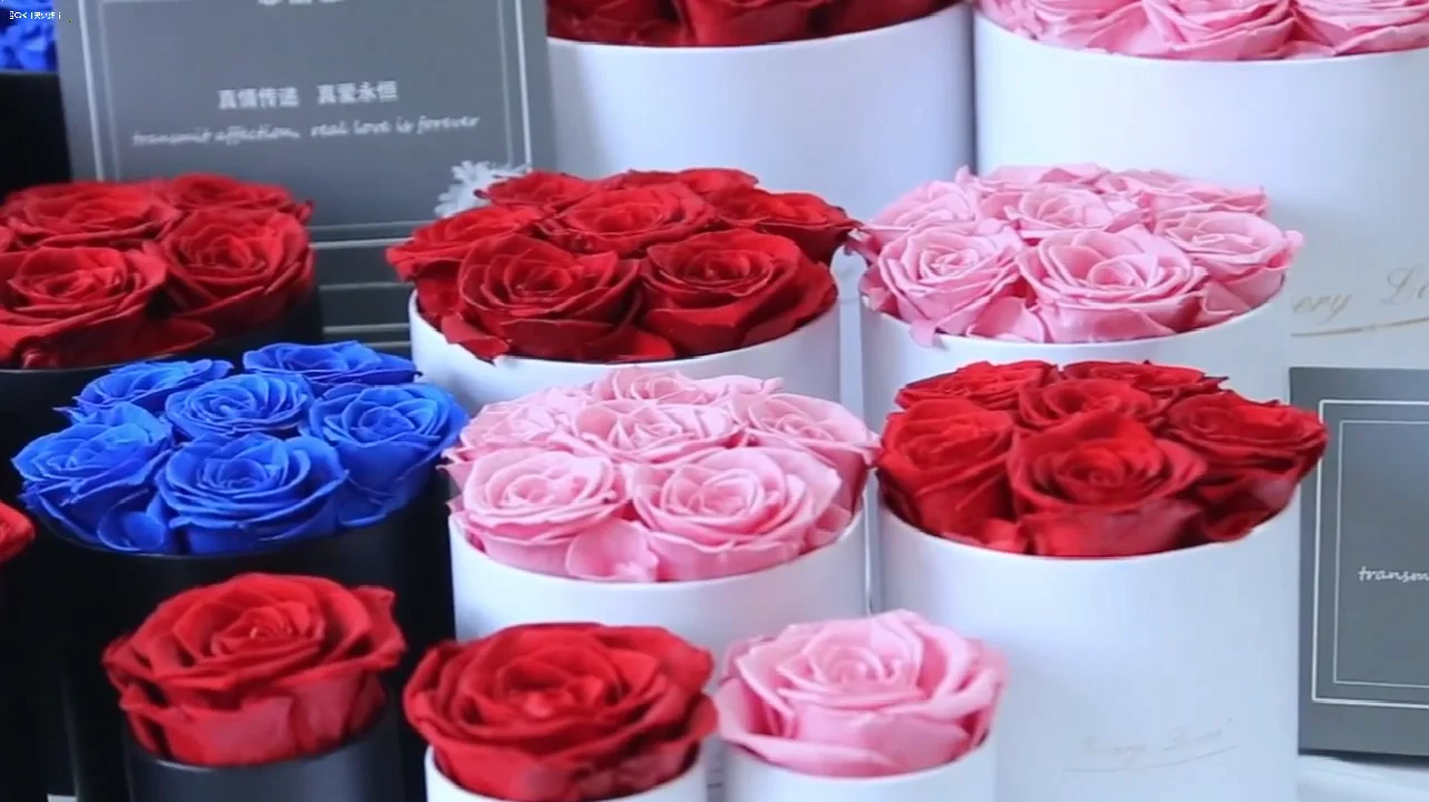Eternity Roses-cajas De Flores Redondas,Arreglo De Flores Preservadas - Buy  La Eternidad Rosas,Ronda Caja De Flores,Y Floweres Product on Alibaba.com