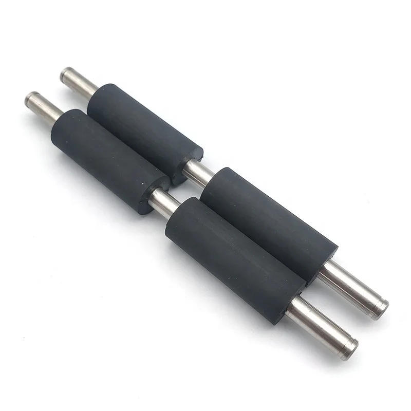 Customized Precision Label Printer Silicone Rubber Roller Paper Feeding and Conveyor Drive Platen Customized Rubber Rollers