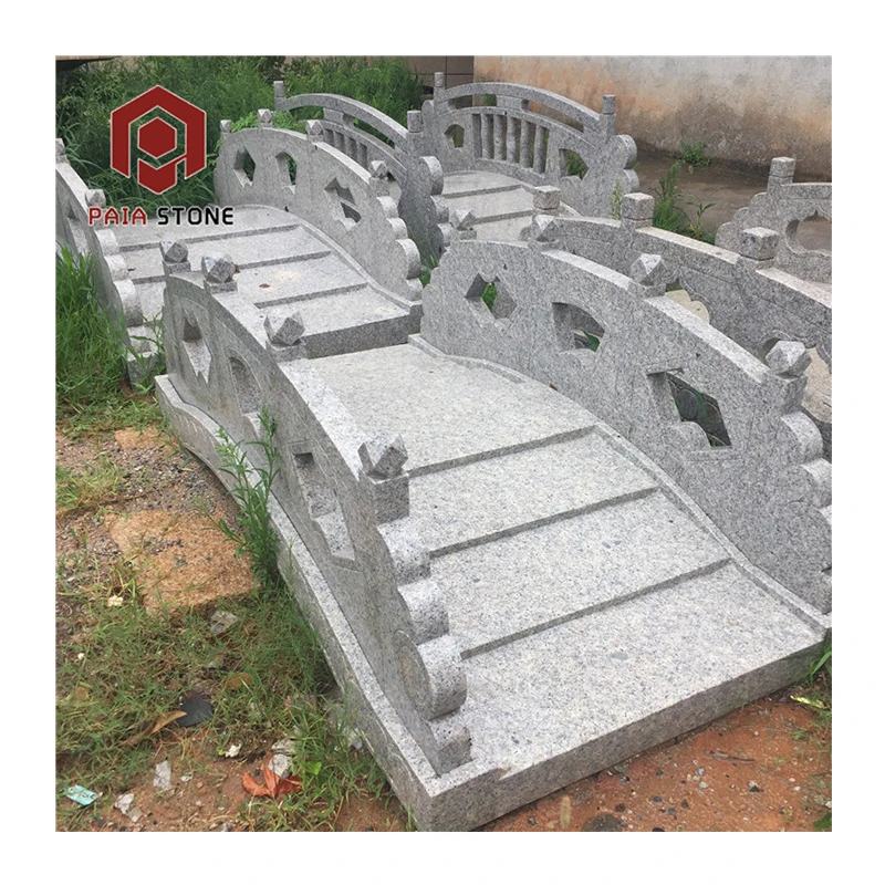 Grey Granite Stone Garden Bridge