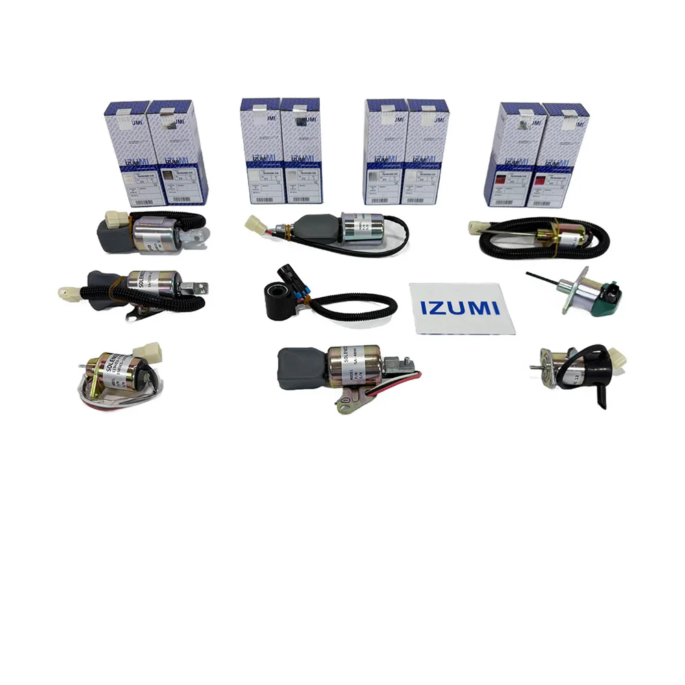 IZUMI 2KC1 3FA1 3KB1 4LE2 Stop Solenoid Valve for Isuzu Diesel Engine Spare Parts