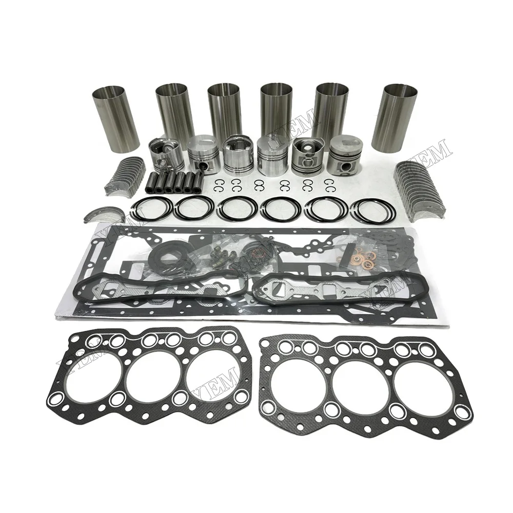 S6E S6E2 Overhaul Rebuild Kit for Mitsubishi Engine Piston Gasket Bearing Parts