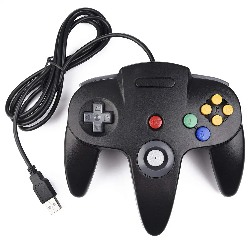 Wholesale USB Wired N64 Black Game Gamepad Controller Joystick For Nintendo 64 Console From m.alibaba.com