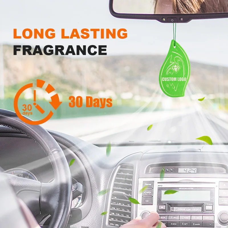 Odm Oem Printed Shape Perfume Paper Car Air Fresheners California ...