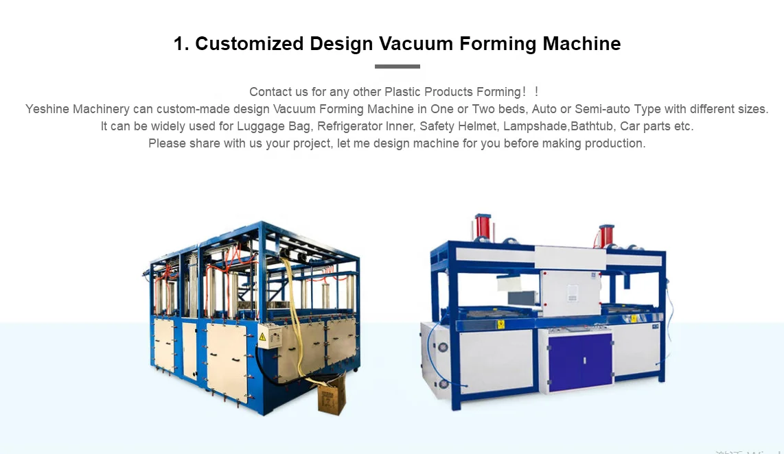High Speed Plastic Trays Vacuum Forming Machine