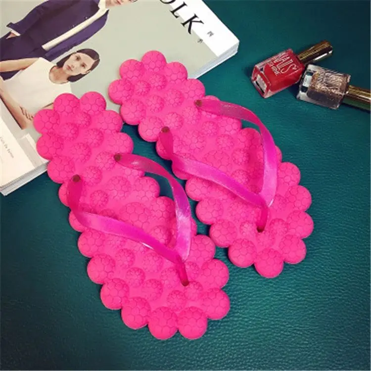 2021 Creative Bubble Flat Flip Flops Grape Massage Sandals Shoes Women Flip-Flops Slippers