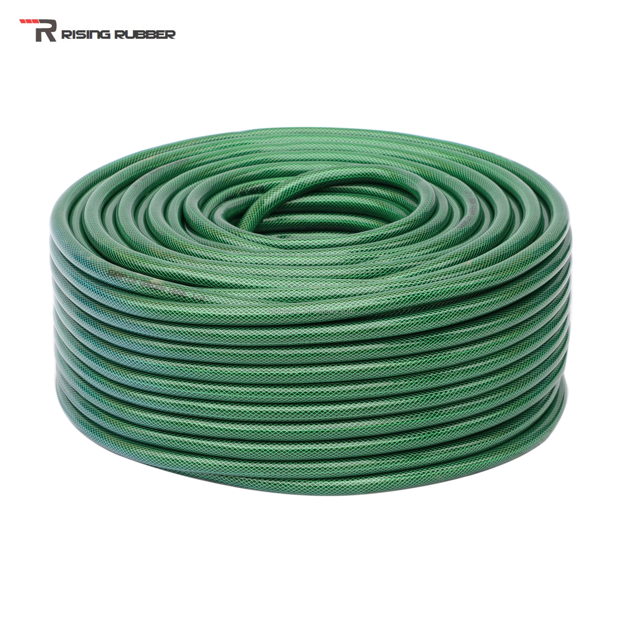 30M 50M 75M 100M Garden Hose Pipe Reinforced Braided PVC Watering Hosepipe  Reel