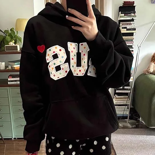 Custom Embroidered Series 3d Logo Graphic Luxury Oversized Men's Women's Hoodies Sweatshirts Unisex