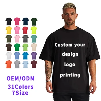 Custom Polyester Tshirt Wholesale Blank Men Brand Bulk Heavy Weight 100 ...