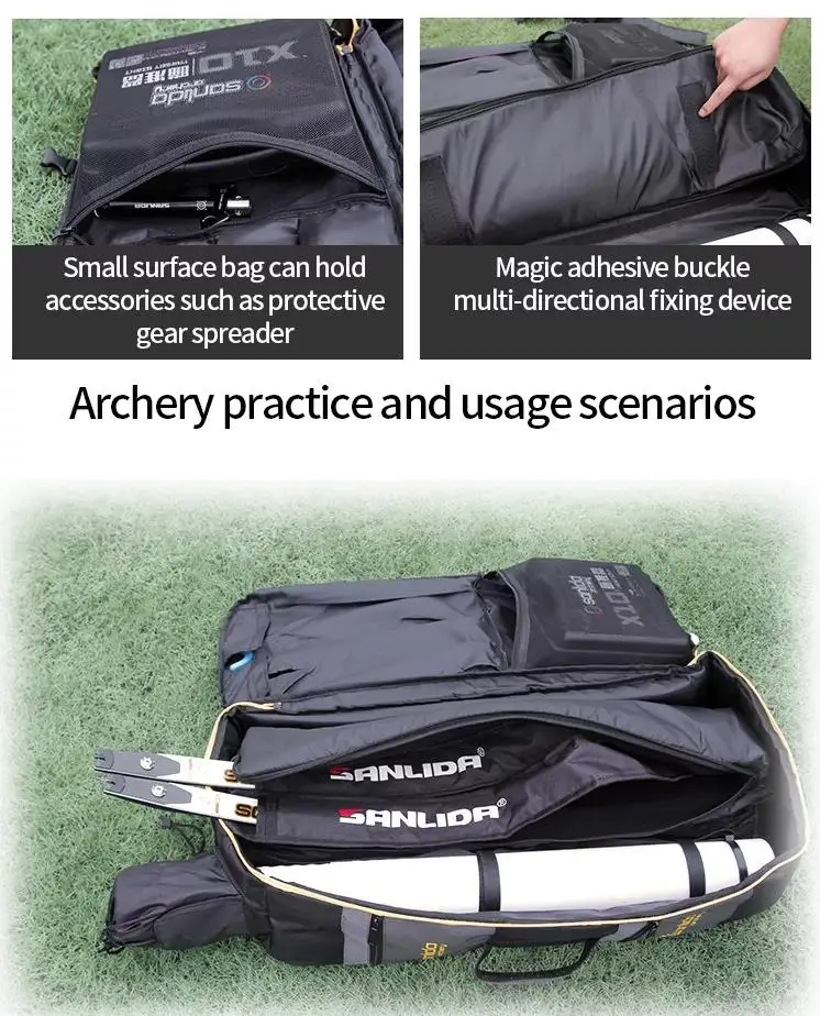 Sanlida Archery Outdoor Archery Bags Storage Backpack Take Down Archery