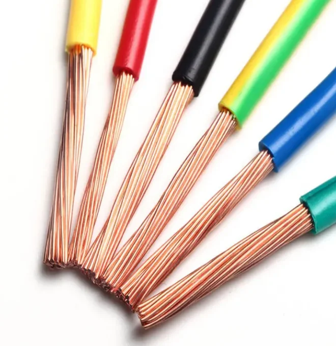 BVR / H07V-R 1.5 2.5 4 6 10 mm hot selling high-quality wire and cable copper core PVC insulated soft sheathed wire
