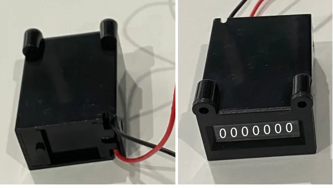 DOTO 7 Digit Digital Mechanical Counter Meter Dc 12V 24v Pulse Counter Electromagnetic Counter