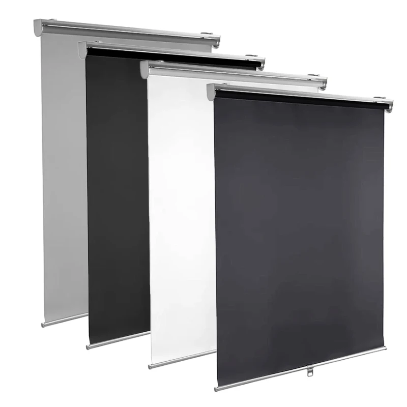 Cordless Translucent Spring Roller Blinds Shades & Shutters Single Layer Roller Blinds with UV protection for Home Office Window