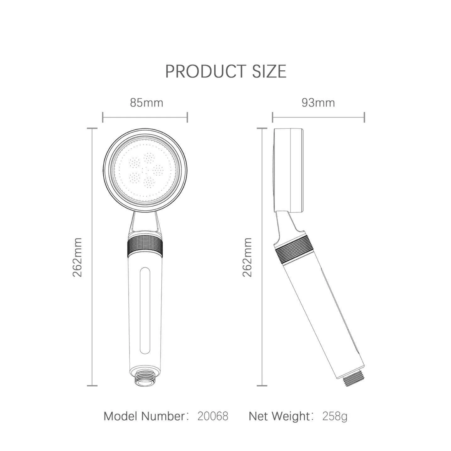 Shower Head Korea with HandheldHigh Pressure  Showerhead with Filters Remove Chlorine and Harmful Substances