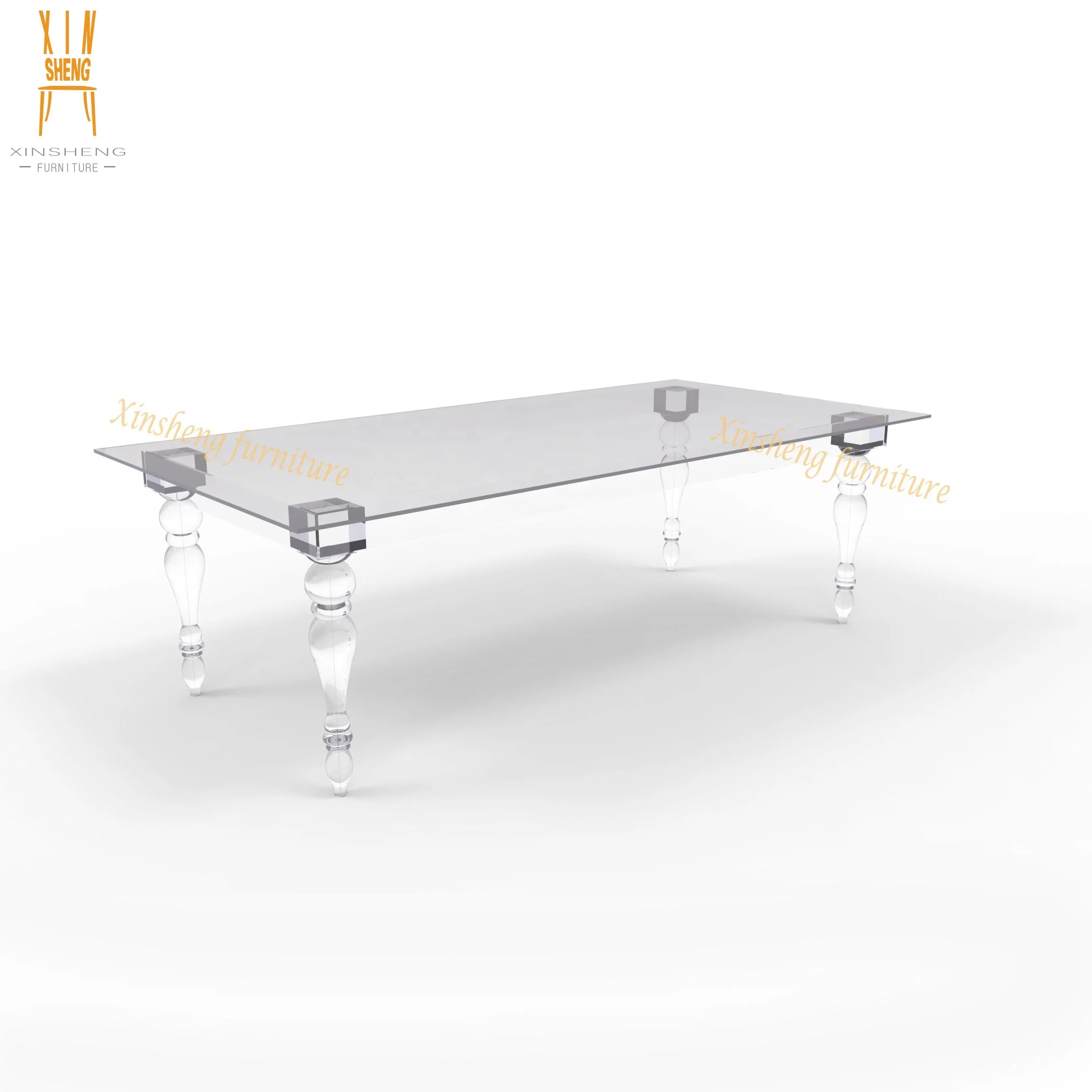 透明なアクリル製の長方形テーブル 結婚式用ダイニングテーブル透明透明アクリル長方形| Alibaba.com