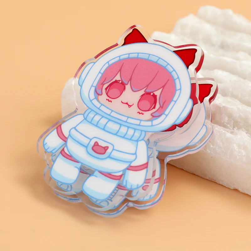 Vograce пользовательский пластиковый зажим аниме мультфильм дизайн бумага акриловый прочный