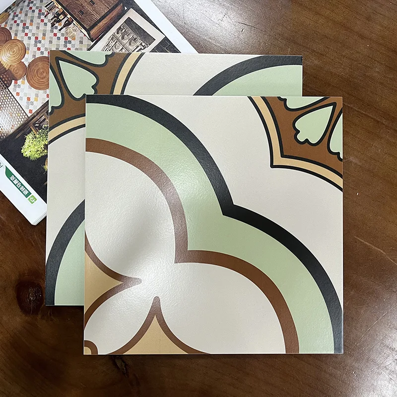 Modern 300x300 Pattern Printing Floor Tile Ceramic White Villa Outdoor Encaustic Wall Porcelain Tiles
