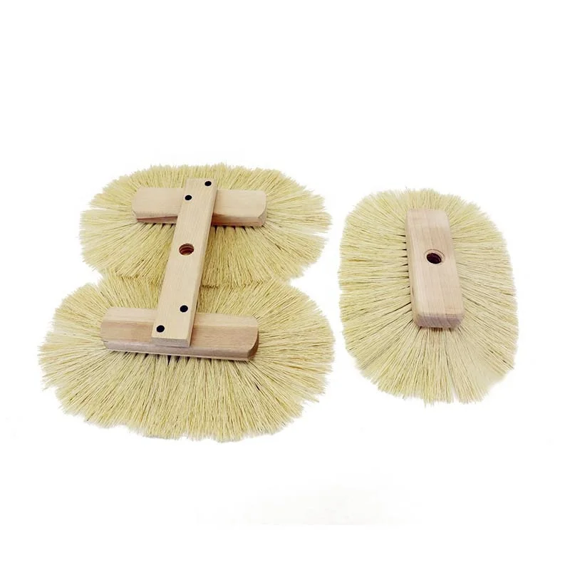 Factory Supply Custom Logo 2-1/2 Bristles Horse Hair Round Drywall Texture Brush Stippling Texture Brush