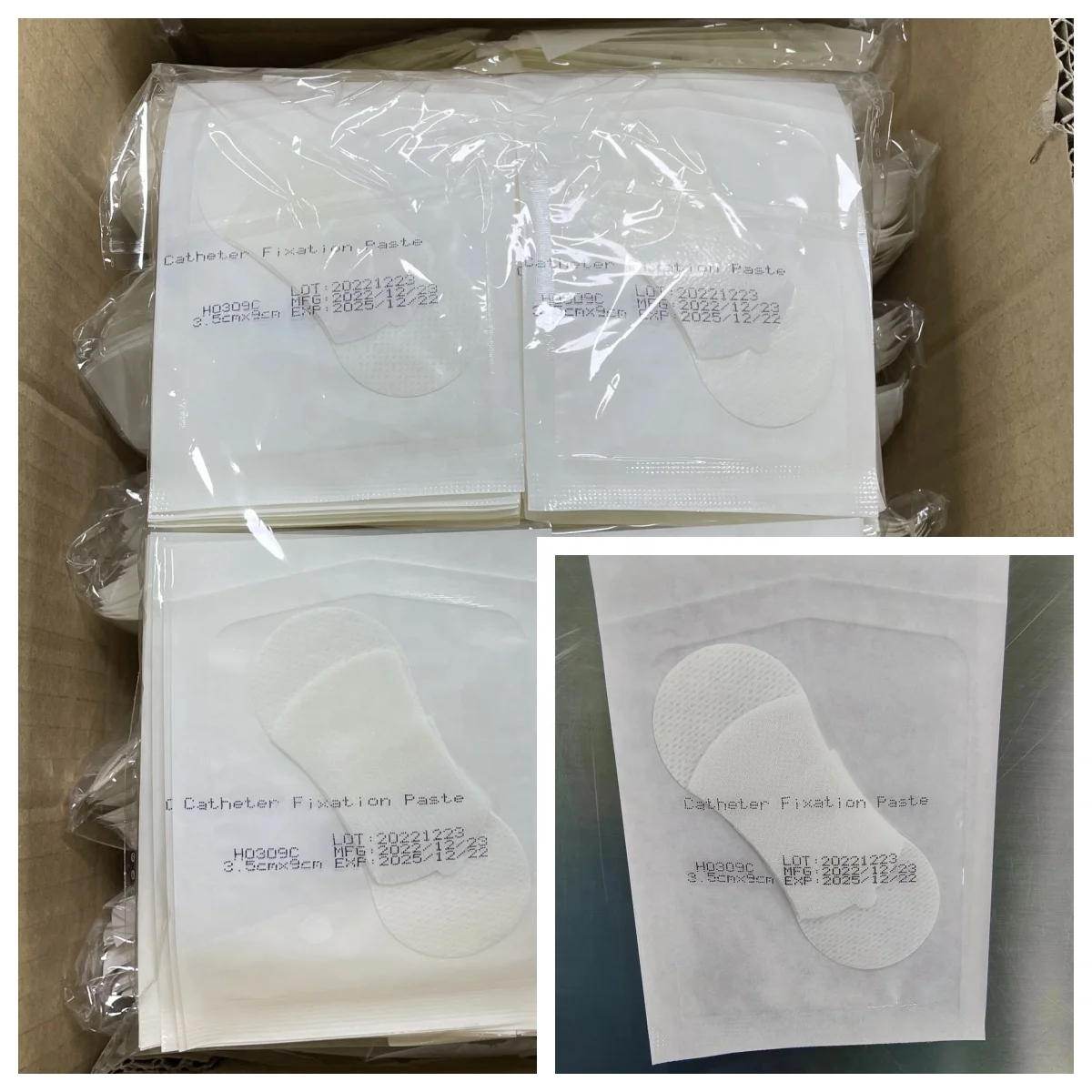 Catheter Stabilization Device Urinary Leg Bag Legband Holder, Adhesive Hook and Loop Fixing Foley Anchor Securement Dressing