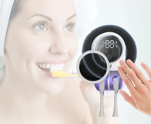 X122 Dual Smart Rechargeable 1800mAh Toothbrush Sanitizer 24-Hour Sterilization Couples Bathroom UVC+UVA Type-C Toothbrush