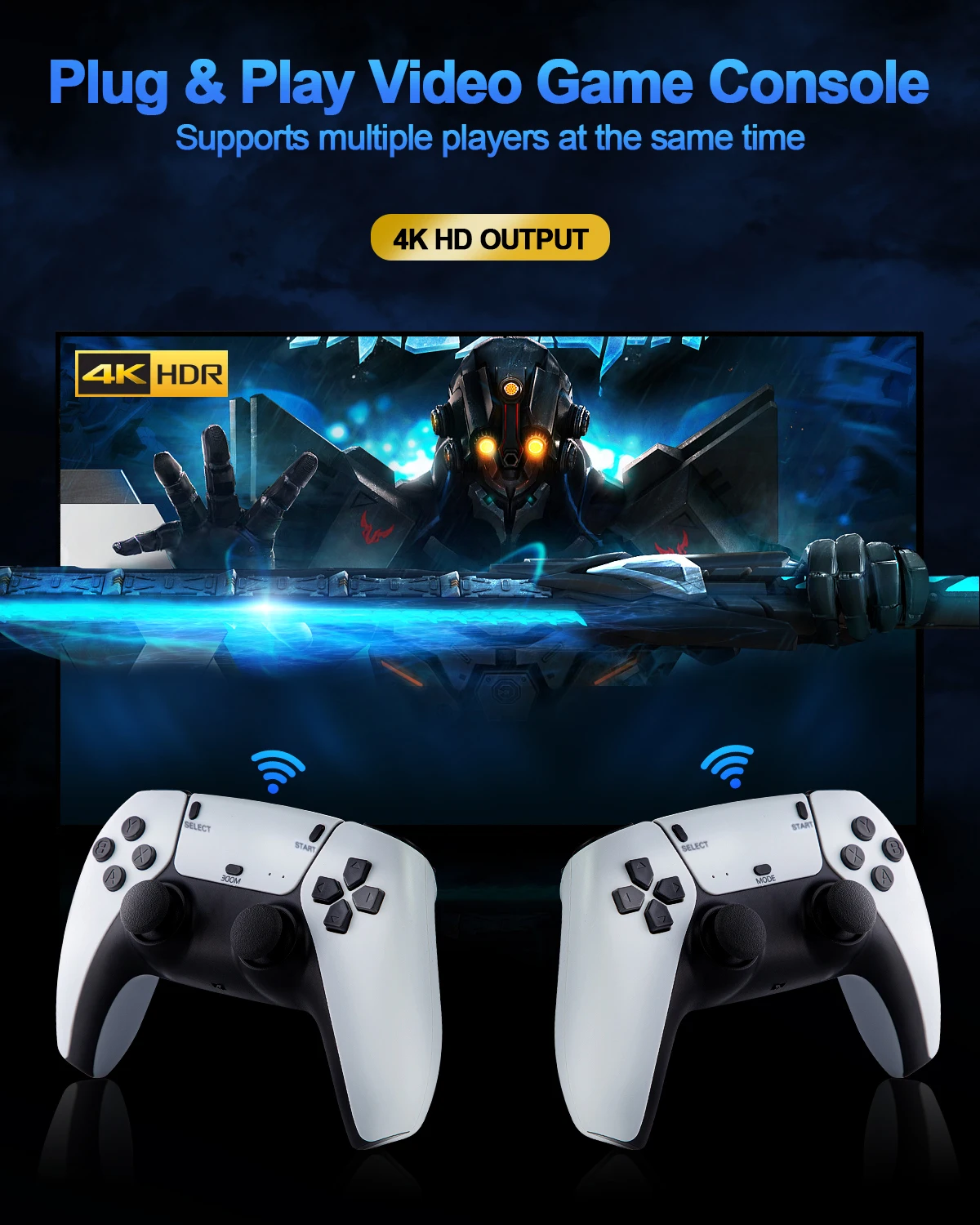 New Ampown U9 Tv Game Stick With 2.4g Wireless Controller 64gb 10000 ...