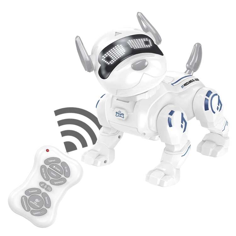 Russian Packing Pet Smart Remote Control Robot Dog Programmable Head Touch Sensing Walking Dog RC Toy Robots