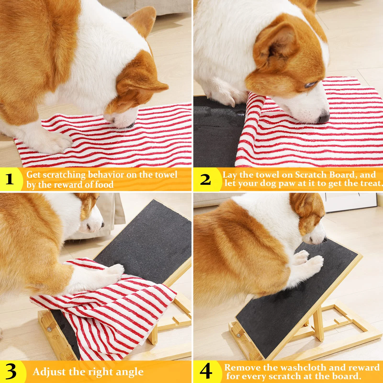 Replaceable Sandpaper Cat Scratcher Nail Care Puppy Scratch Board