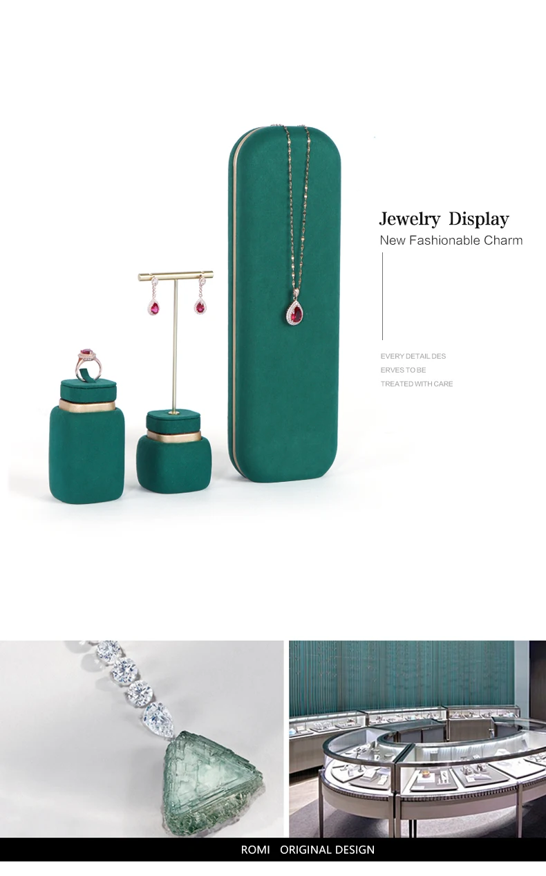 Romi Rack Jewelry Packaging Display Ultrafiber Earrings For Jewelry