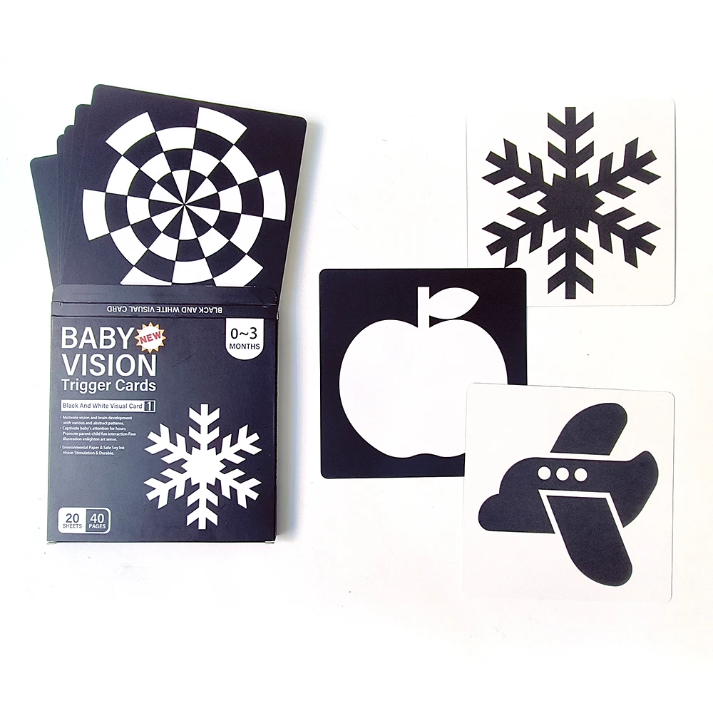 Factory Outlet Baby Physical Vision Trigger Cards Colors Shapes Numbers Educational Preschool Toddler Flashcards
