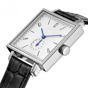 OEM Custom logo Luxury Stainless Steel square Ladies Watch Fashion Casual Simple Fully Automatic Mechanical Watch for Woman