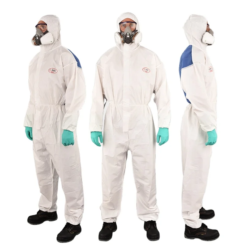 Type5B 6B Anti Static Paint Spray Safety Workwear Anti Radiation Suit Disposable Polypropylene Coveralls