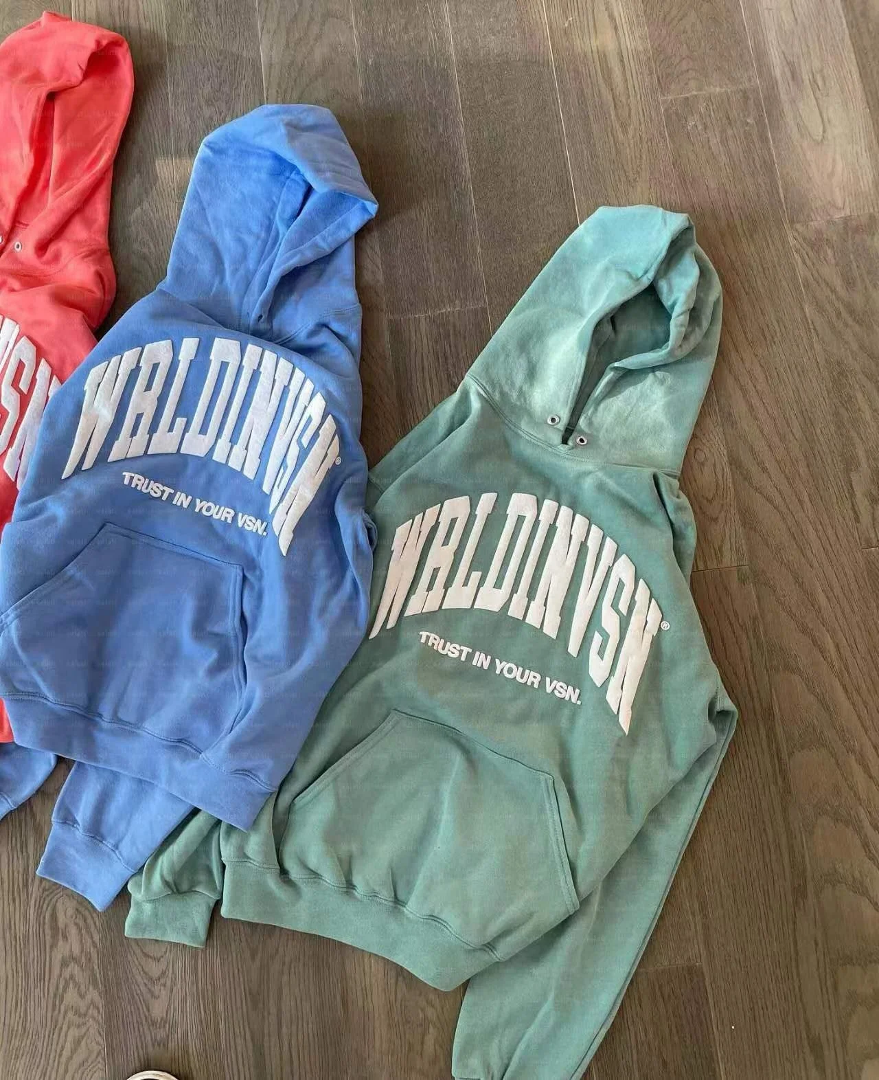 Custom Pullover Boxy 100% Cotton Unisex Hoody 400 GSM Thick Acid Washed Sun Faded 3D Puff Printing Sweatshirts Hoodies for Men gallery 4