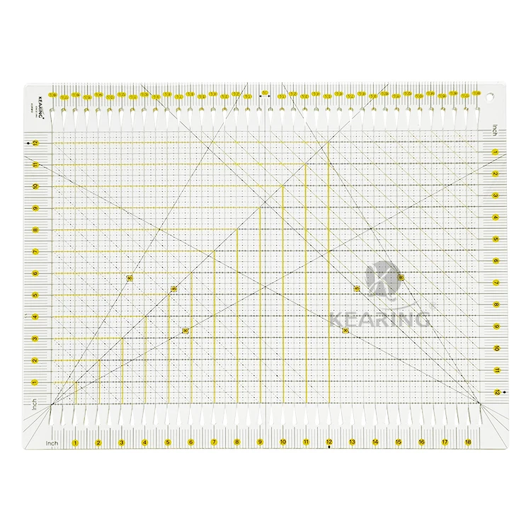 Kearing Slotted Cutting Ruler 45 X 30 Cm Patchwork Quilting 4mm ...