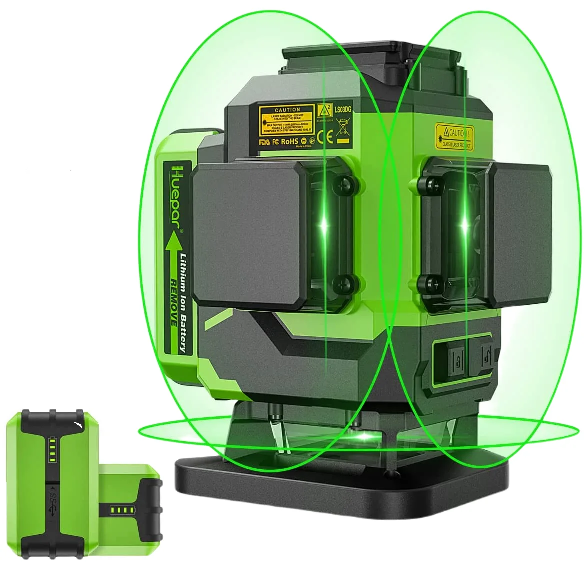 Kit de niveau laser 3d ligne transversale 3D Osram Green Laser