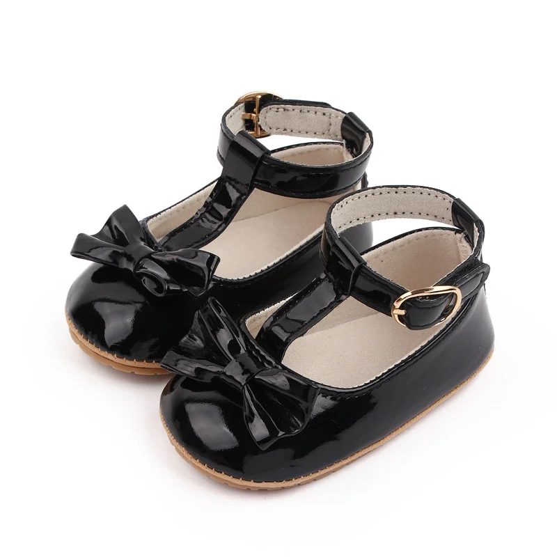 British Style Solid Color Baby Toddler Girl Shoes 2025 details