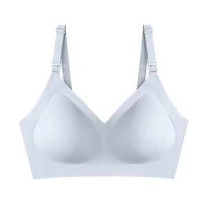 New Everyday Women's One-Piece Sexy Adjusted Straps Underwear Eco-Friendly Lace Wire-Free Knitted Cup Logo Push Gathering Fixed