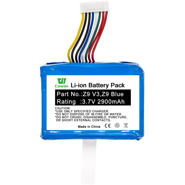 3.7V 2900mAh Lithium Polymer Rechargeable Z9 V3 Z9 Blue IP604355-2P Pos Terminal Batteries 