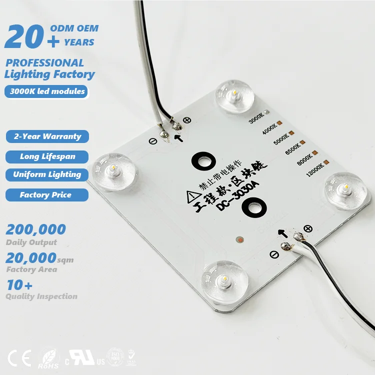 PANGUI Factory CE RoHS Certified 220V Blockchain Light 3000K Warm White LED Modules for Stretch Ceiling Decoration