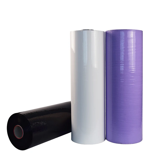 LLDPE Casting Opaque 75cm*1600m*25mic Soft Stretch Paper Packaging Film Silage Moisture-Proof Aerosol Use Agriculture Painting