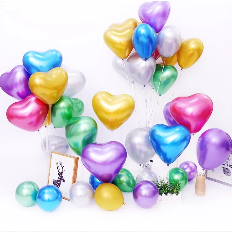 Download Metal Chrome Heart Shaped Latex Balloon Thick 12 Inch Heart Balloons Buy Chrome Heart Balloon Chrome Heart Shaped Balloon Heart Balloons Product On Alibaba Com