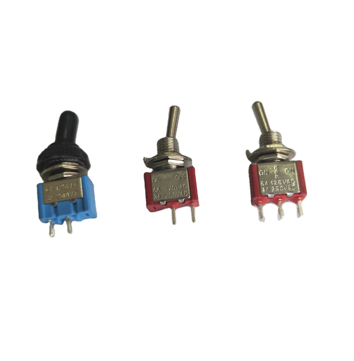 MTS-102 3 Pin 2 Way Одиночная микро Латунь Мини тумблер