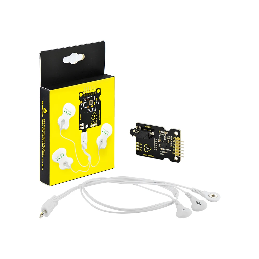 AD8232 ECG Measurement Heart Monitor Sensor Module Kit for Arduino R3 for Microbit